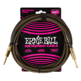 Ernie Ball Braided Instrument Cable Straight/Straight 10ft - Pay Dirt