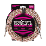 Ernie Ball Braided Instrument Cable Straight/Straight 18ft - Emerald Argyle