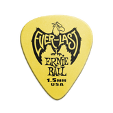 Ernie Ball 1.5 mm Everlast Picks 12 Pack in Yellow