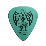 Ernie Ball 2.0 mm Everlast Picks 12 Pack in Teal