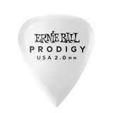 Ernie Ball 2.0 mm Standard Prodigy Picks 6 Pack in White