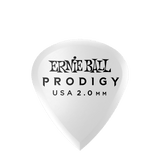 Ernie Ball 2.0 mm Mini Prodigy Picks 6 Pack in White