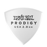 Ernie Ball 2.0 mm Shield Prodigy Picks 6 Pack in White