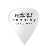 Ernie Ball 2.0 mm Sharp Prodigy Picks 6 Pack in White