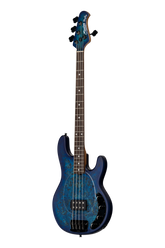 StingRay RAY34 Poplar Burl, Neptune Blue Satin