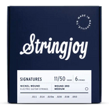 Stringjoy Signatures Wound 3rd Medium Gauge (11-50) Nickel Wound Electric Guitar Strings