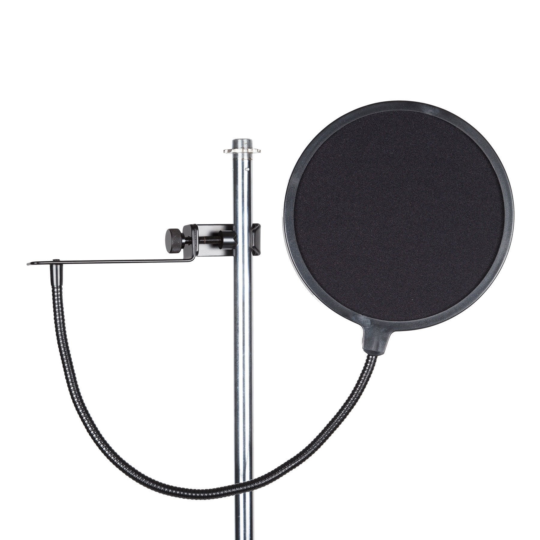 SoundArt Nylon Fabric Pop Filter with Extension Clamp-SPF-P1EC-BLK