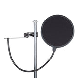 SoundArt Nylon Fabric Pop Filter with Extension Clamp-SPF-P1EC-BLK