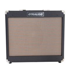 Strauss SVT-15R 15 Watt Combo Valve Amplifier with Reverb (Black)-SVT-15R-BLK