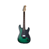 Mooer MSC31 Pro Electric Guitar in Green Burst