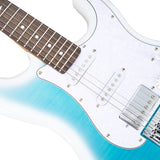 Mooer MSC41 Pro Electric Guitar in Dreamy Blue