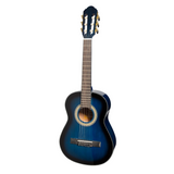 Martinez 1/2 Size Kids Classical Guitar Pack - Starter Kit in Blue Gloss Finish