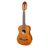 Martinez 3/4 Size Kids Left Handed Classical Guitar Pack - Starter Kit in Natural Gloss Finish