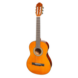 Martinez 3/4 Size Kids Classical Guitar Pack - Starter Kit in Amber Gloss Finish