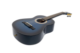 Martinez 1/2 Size Kids Classical Guitar Pack - Starter Kit in Blue Gloss Finish