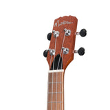 Martinez Southern Belle 6 Series Concert Ukulele - Solid Mahogany Top Electric Cutaway with Hard Case (Sunburst)