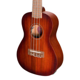 Martinez Southern Belle 6 Series Mahogany Electric Concert Ukulele with Hard Case (Sunburst)