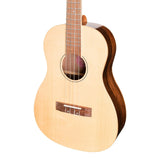 Martinez Southern Belle 7 Series Baritone Ukulele - Solid Spruce Top Electric with Hard Case