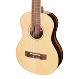 Martinez Southern Belle 7 Series Spruce Electric Tenor Ukulele with Hard Case (Natural Gloss)