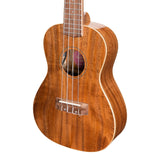 Martinez Southern Belle 8 Series Koa Electric Concert Ukulele with Hard Case (Natural Gloss)