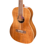 Martinez Southern Belle 8 Series Koa Electric Baritone Ukulele with Hard Case (Natural Gloss)