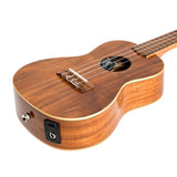 Martinez Southern Belle 8 Series Koa Electric Concert Ukulele with Hard Case (Natural Gloss)