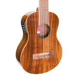 Martinez Southern Belle 8 Series Koa Electric Tenor Ukulele - Premium Solid Top with Hard Case