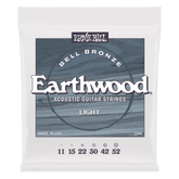Ernie Ball Light Earthwood Bell Bronze Acoustic Guitar Strings 11-52 Gauge