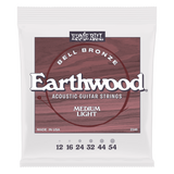 Ernie Ball Medium Light Earthwood Bell Bronze Acoustic Guitar Strings 12-54 Gauge