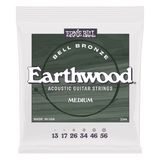 Ernie Ball Medium Earthwood Bell Bronze Acoustic Guitar Strings 13-56 Gauge