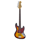 Aria STB-JB/TT Series Electric Bass Guitar in 3-Tone Sunburst
