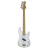 Aria STB-PB/M Series Electric Bass Guitar in White