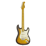 Aria STG-57 Modern Classics Series Electric Guitar in 2-Tone Sunburst