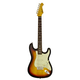 Aria STG-62 Modern Classics Series Electric Guitar in 3-Tone Sunburst