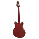 Aria TA-CLASSIC Semi-Hollow Electric Guitar in Wine Red Gloss