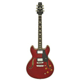 Aria TA-CLASSIC Semi-Hollow Electric Guitar in Wine Red Gloss