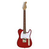 Aria Pro II TEG-Series Electric Guitar in Candy Apple Red with White Pickguard