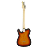 Aria 615-TL Series Semi-Hollow Electric Guitar in 3-Tone Sunburst Gloss