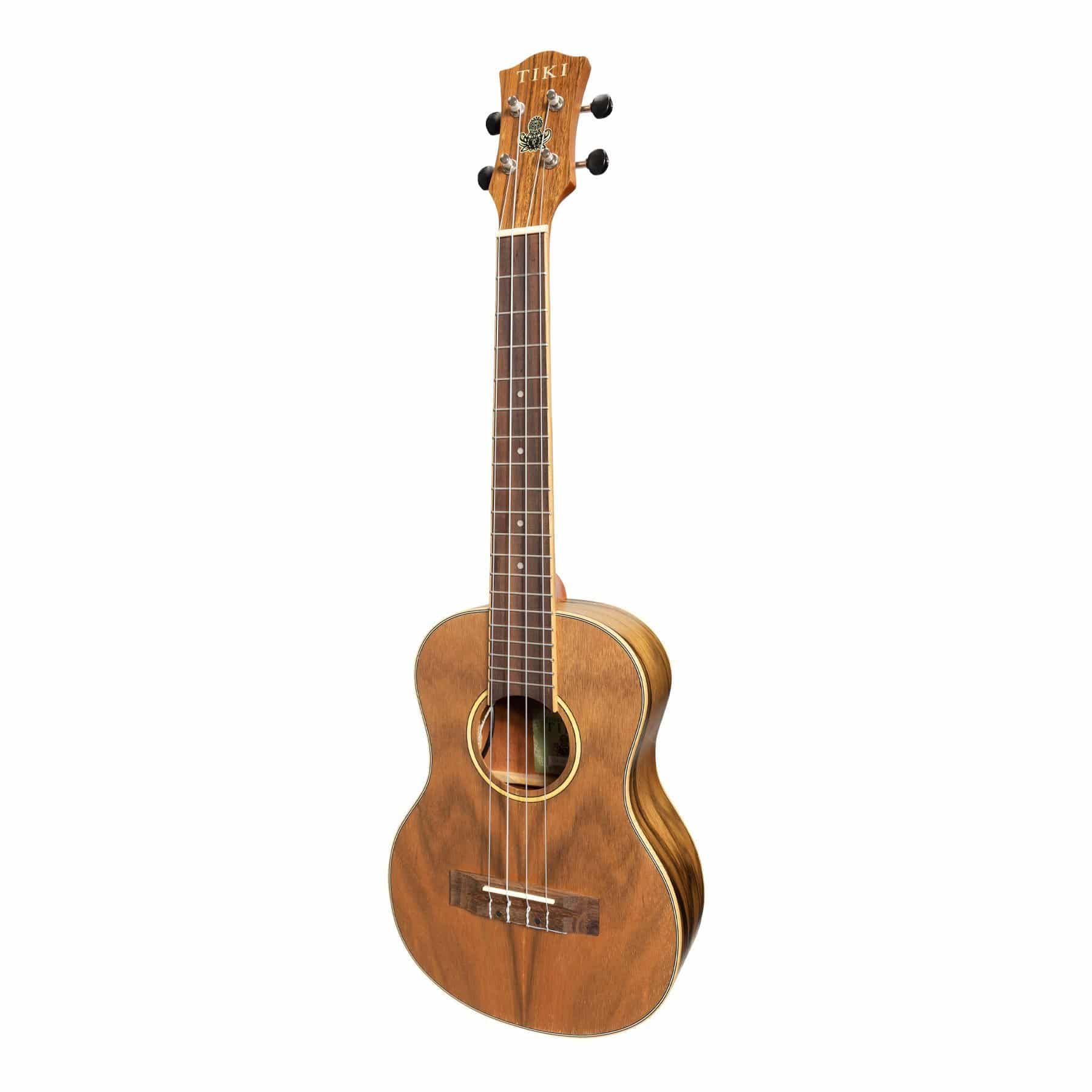 Tiki '4 Series' Daowood Electric Tenor Ukulele with Gig Bag (Natural Satin)-TDT-4P-NST