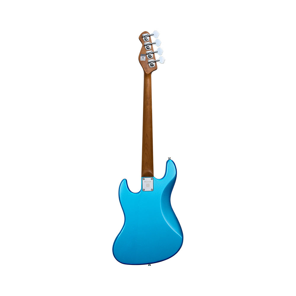 Mooer MBJ410 Bass Guitar in Metal Blue with Gigbag