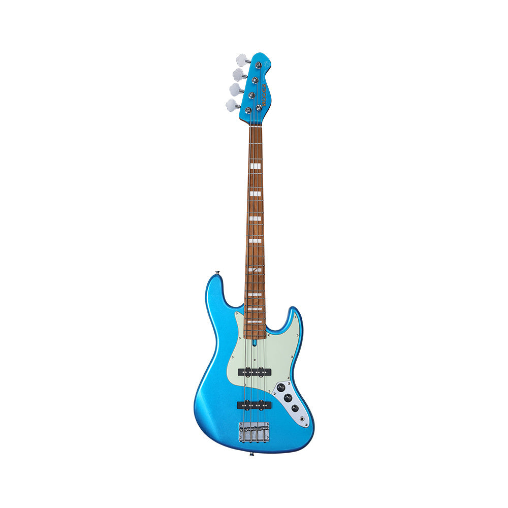 Mooer MBJ410 Bass Guitar in Metal Blue with Gigbag