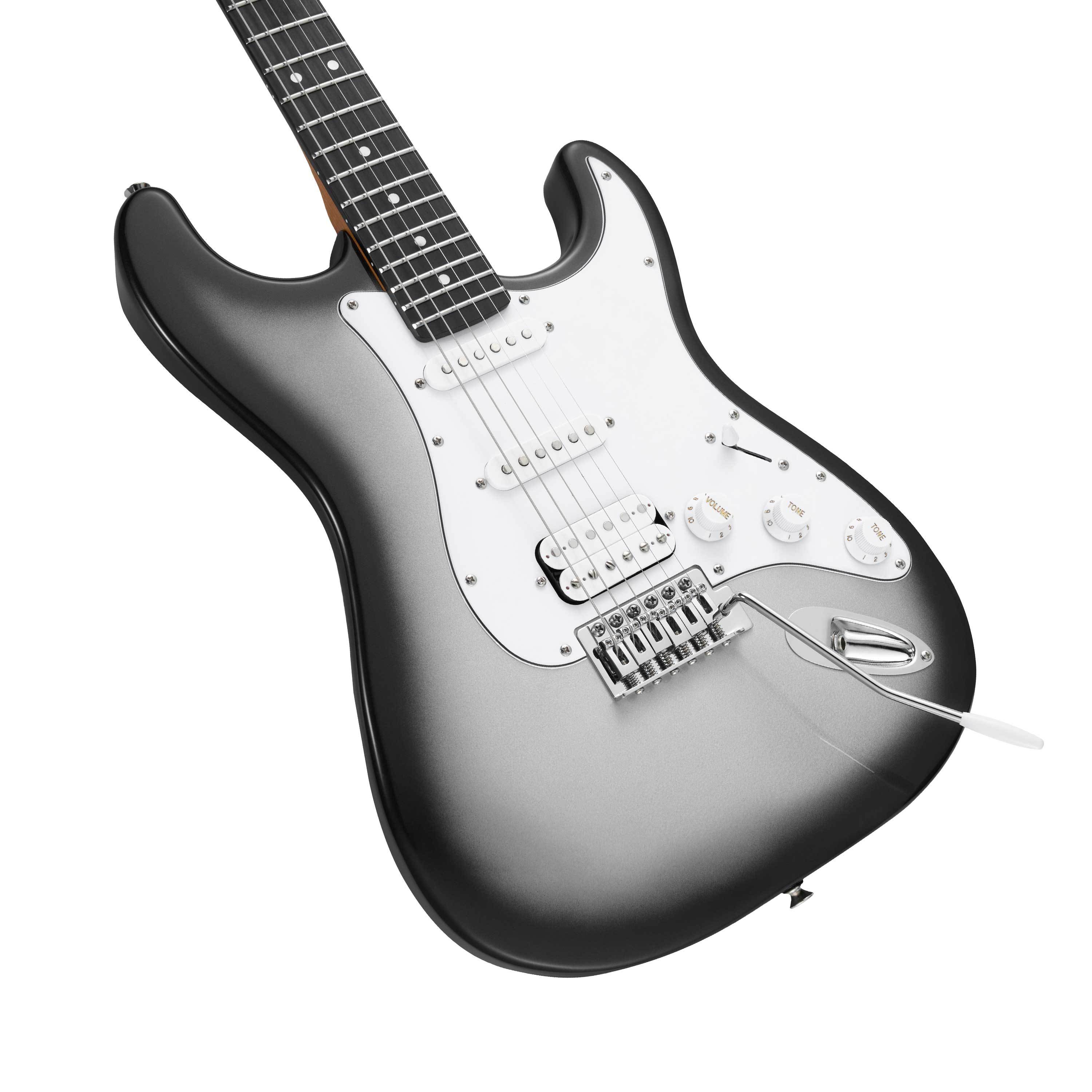 Mooer MSC12 Pro Electric Guitar in Iron Silverburst