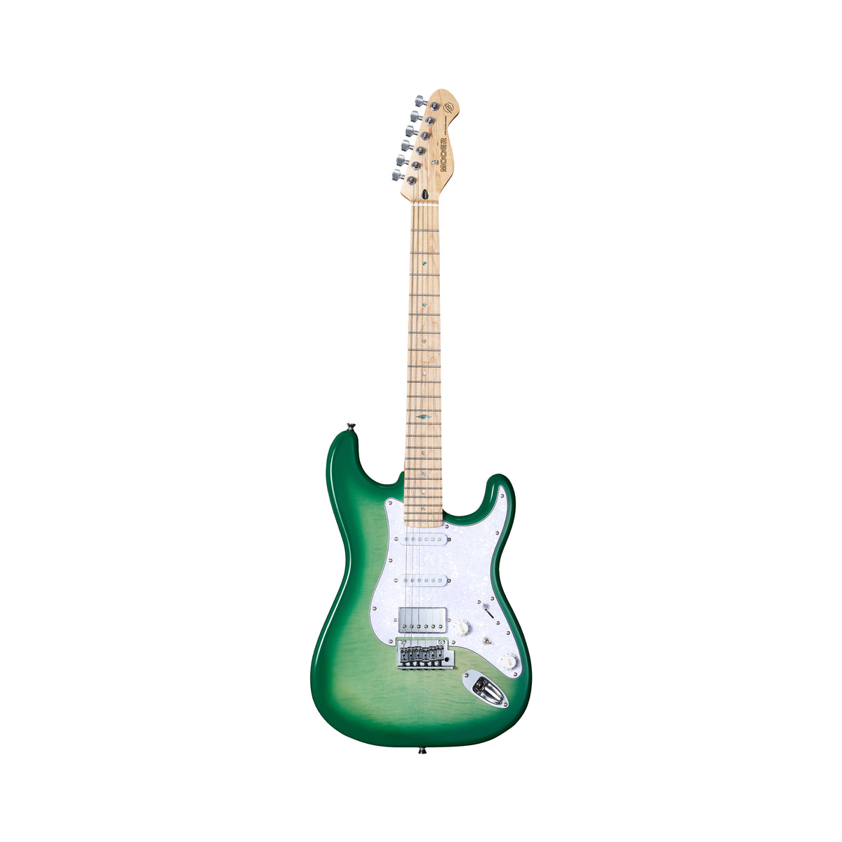 Mooer MSC30 Pro Electric Guitar in Lemon Green