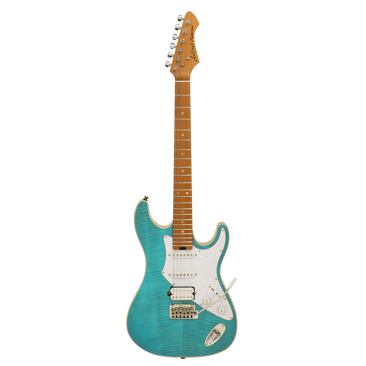 Aria 714-MK2 Fullerton Series Electric Guitar in Turquoise Blue