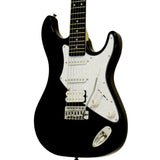 Aria 714-STD Series Electric Guitar in Black