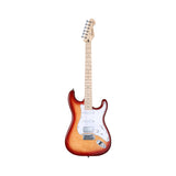 Mooer MSC30 Pro Sunset Red Front of Guitar