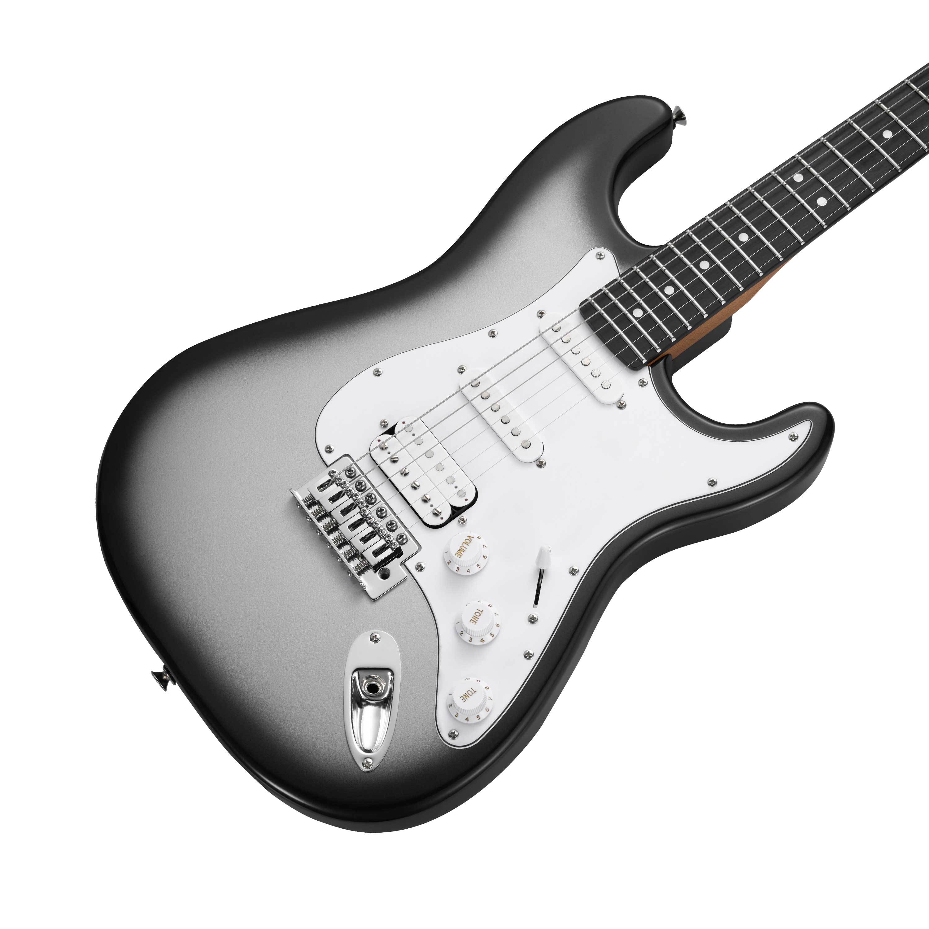 Mooer MSC12 Pro Electric Guitar in Iron Silverburst