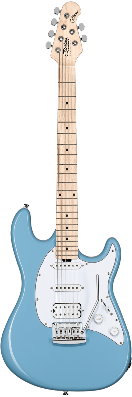 Sterling By Music Man Cutlass CT30HSS Electric Guitar - Striking Chopper Blue with HSS Pickup Configuration
