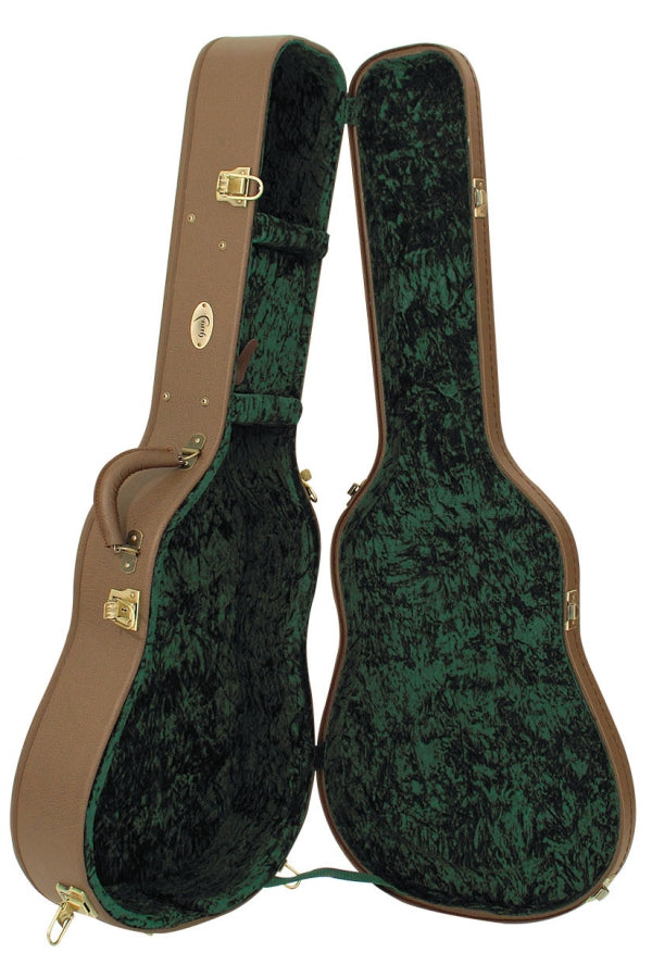 Faith Acoustic Electric Guitar in Dark Natural Gold with Case