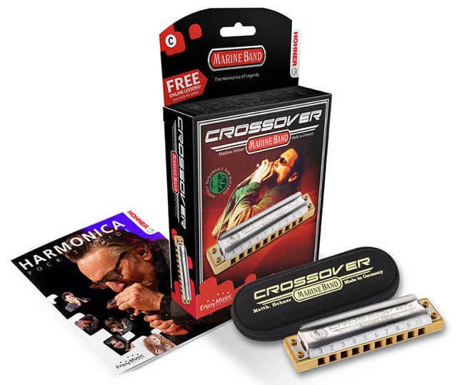 Hohner Marine Band Crossover Harmonica in the Key of D
